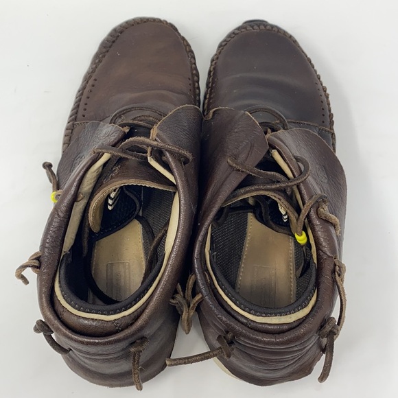 Visvim FBT Brown Elk Leather Men's Size 10 Distressed - Picture 6 of 11